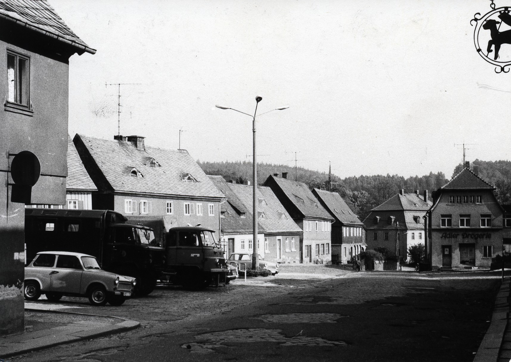 Blick auf Niedermarkt von Fleischer Jentsch alt